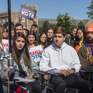 MSNBC live broadcast from campus