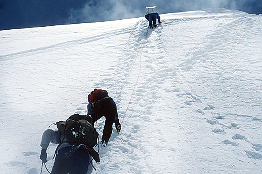  Marcus Raichle climbs a mountain