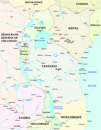 East Africa Map