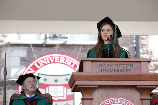 Graduate student speaker Alexandra Keane’s message to the Class of 2019