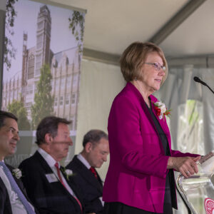 Somers Family Hall dedication