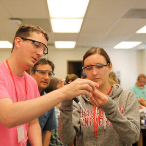 science teachers on campus