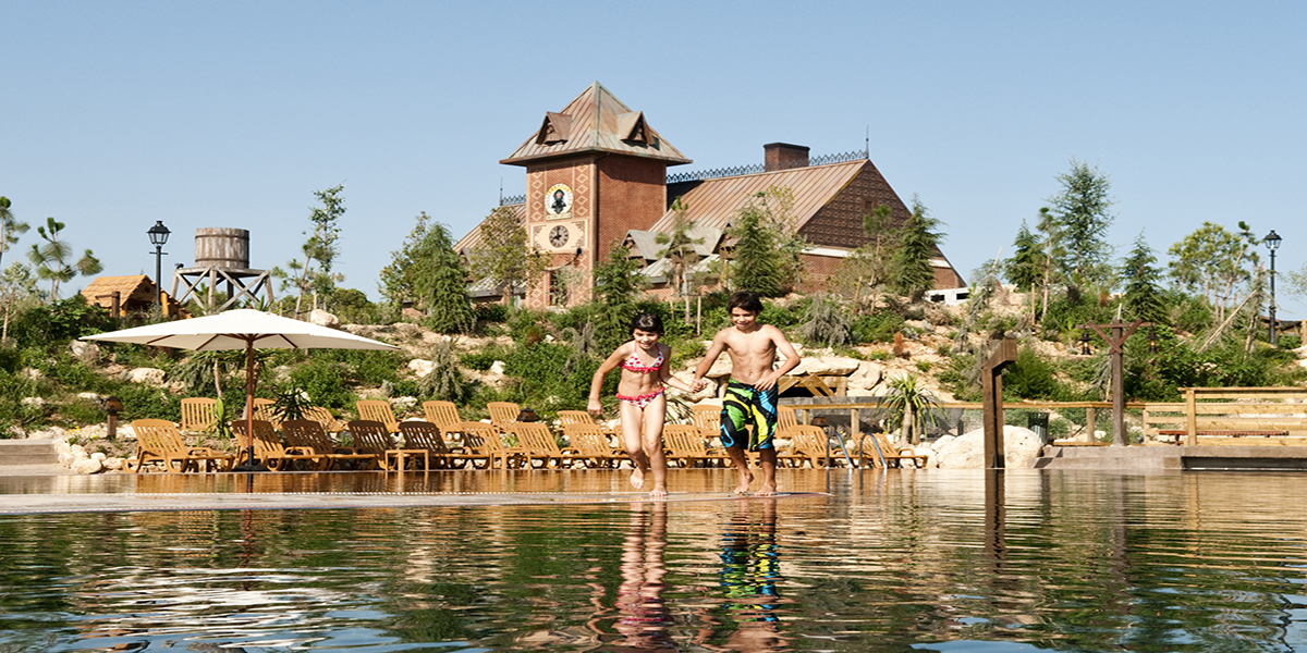 The Hotel Gold River at PortAventura World Parks and Resorts in Tarragona, Spain.