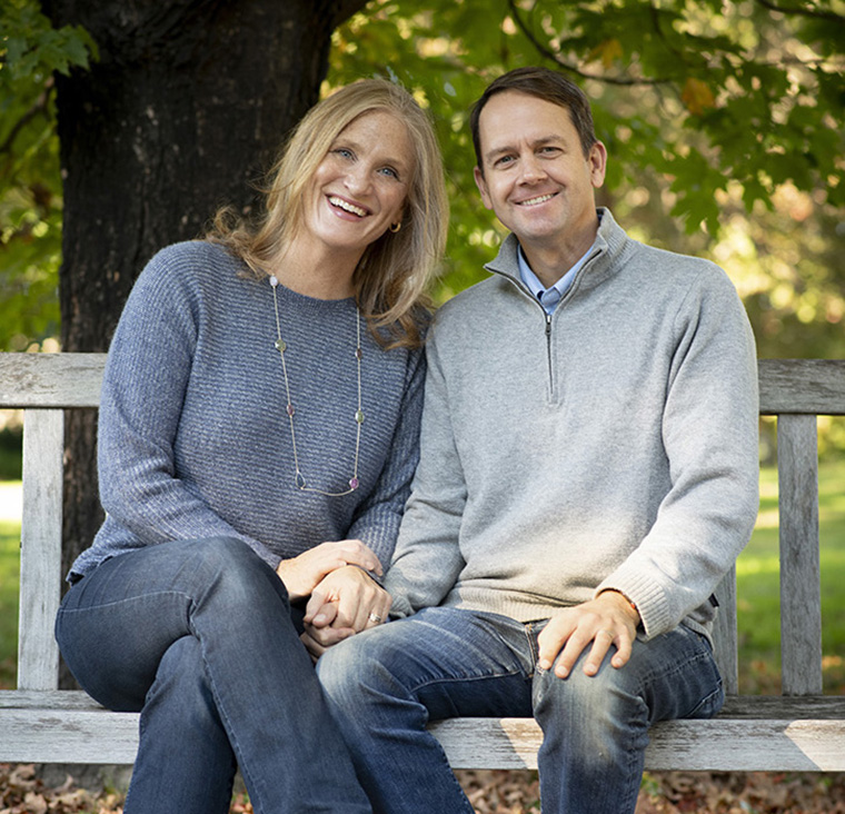 Carolyn “Beanie” Reuter, AB ’94, and Drew Spangler, AB ’93, BS ’93