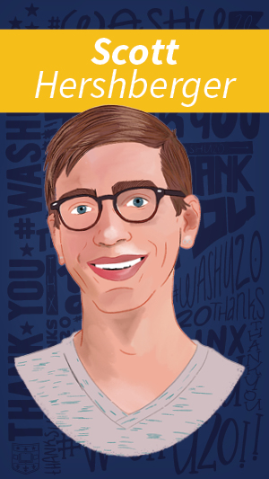 Illustrated portrait of Scott Hershberger