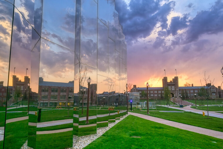 spring on campus-east end