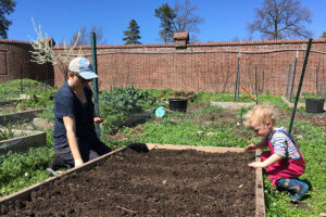 Faculty Fellow Trevor Sangrey and her son, Delaney,