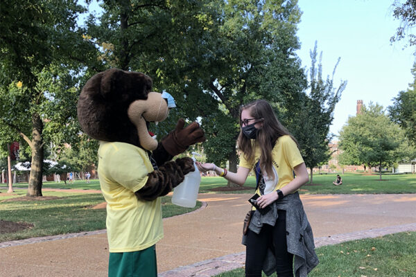 Student health ambassadors promote masks, health checks and physical distancing