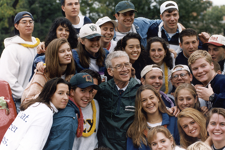 Chancellor Danforth attended and supported countless student campus events.