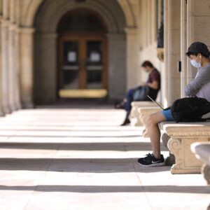 students studying