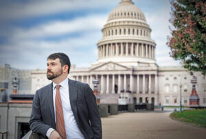 Gabe Rubin, Wall Street Journal reporter, on Capitol Hill.