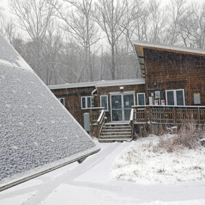 Tyson Research Center in snow