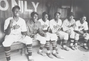 The Newark Eagles were part of the Negro Leagues from 1936 to 1948. Here the players are in the dugout in 1939.