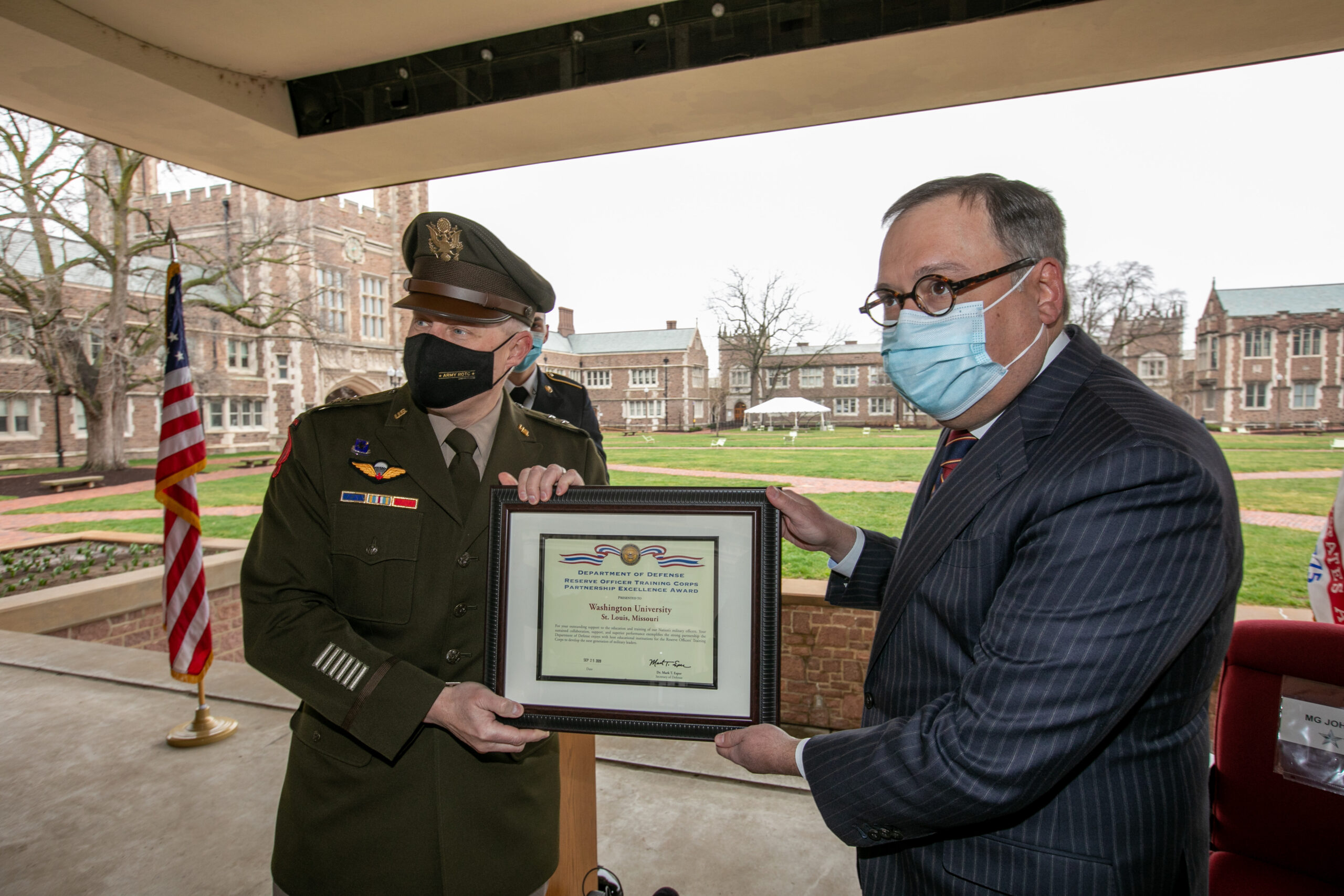 George Washington Rotc Gateway ROTC Battalion honored by Department of Defense - The Source ...