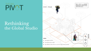 graphic for The Big Pivot: Rethinking the Global Studio with a class project illustration