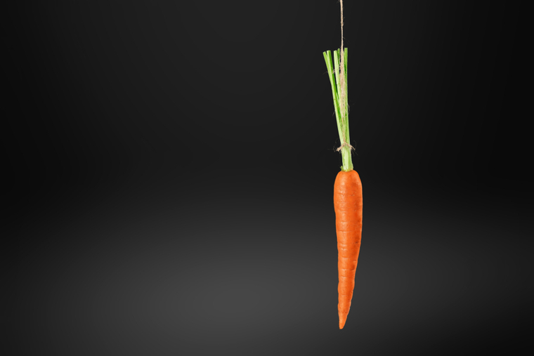 Dangling carrot