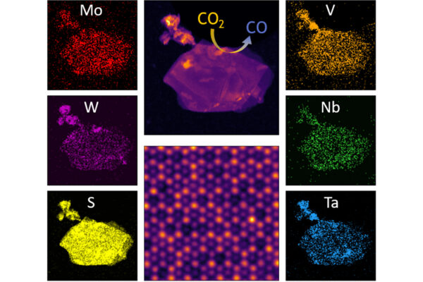 New 2D alloy combines five metals, breaks down CO2