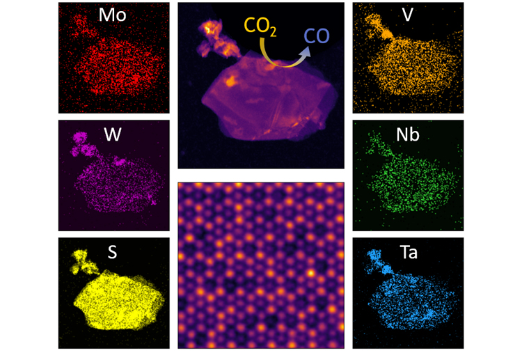 Pictures of different Scanning transmission electron microscope images