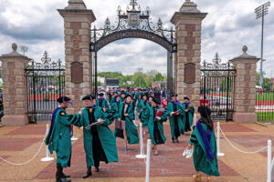graduates at Francis Olympic Field