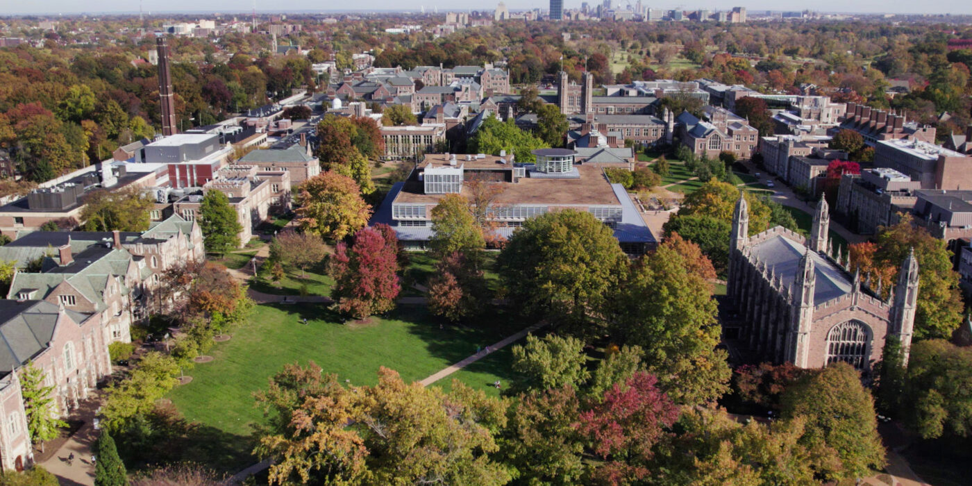 Danforth Campus where new A&S building will go, west of Olin Library.