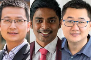 Headshots (From left): Peng Bai, Aravind Nagulu, Ning Zhang