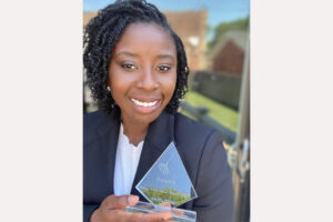 Professor Alvitta Ottley with her 2022 EuroVis Young Researcher Award