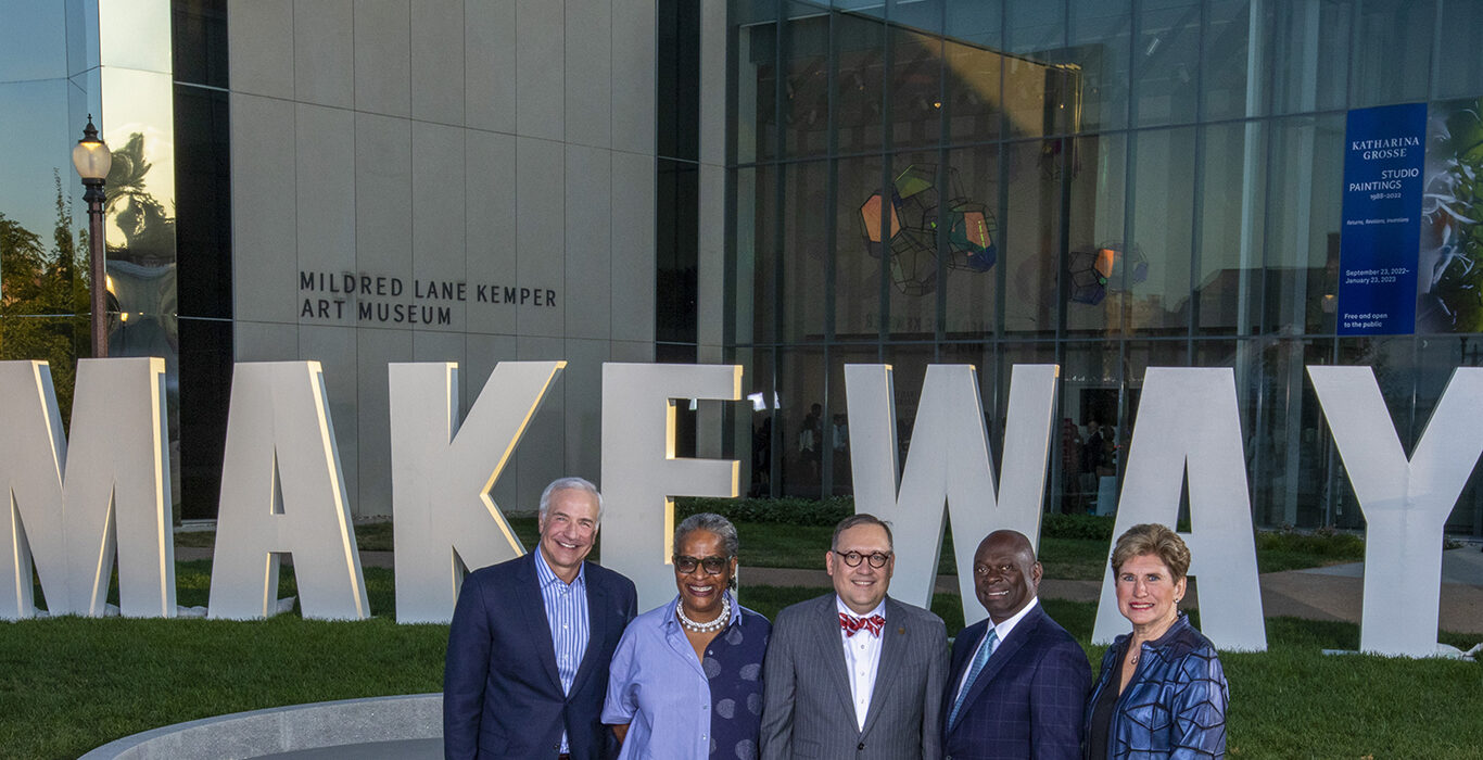 Chancellor Andrew D. Martin and Make Way co-chairs Eric Upin, Carrie Johnson, Larry Thomas and Merry Mosbacher.