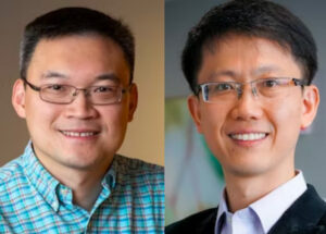 Headshots of professors Song Hu and Yong Wang