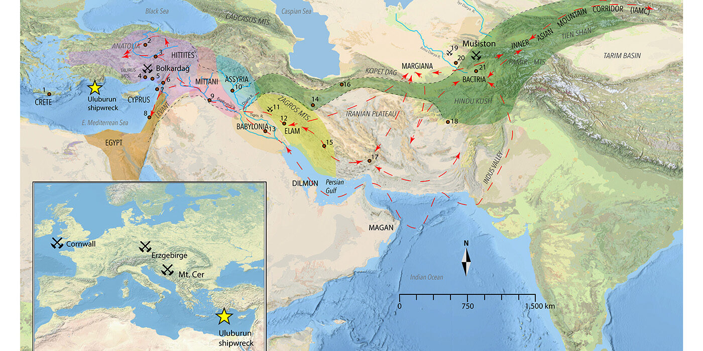 Maps of Uluburun shipwreck