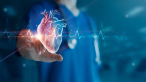beating heart graphic