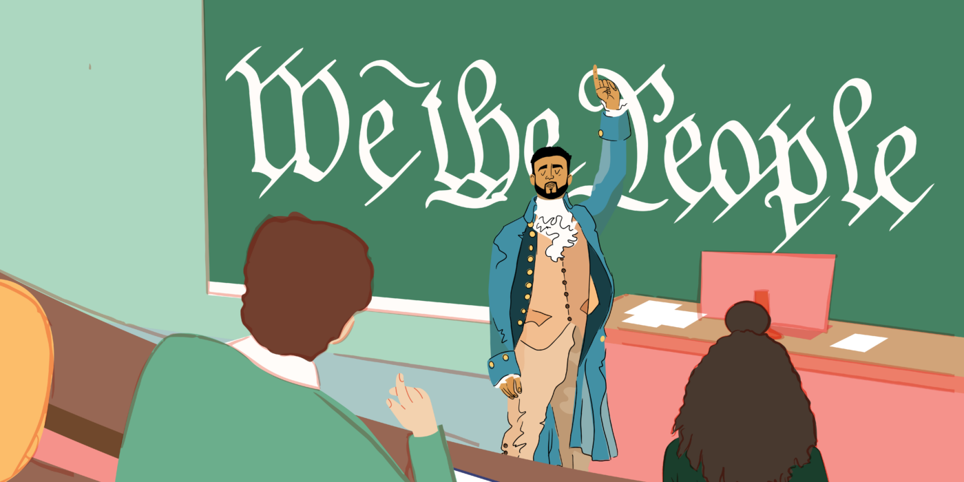 Illustration of "Hamilton" course at WashU.