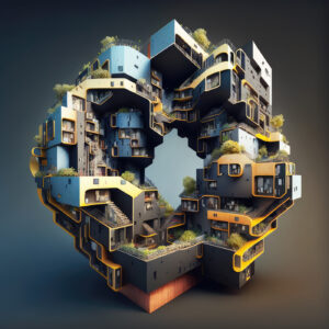 Kory Bieg, “Housing Blocks,” 2022. (Image courtesy of the artist)