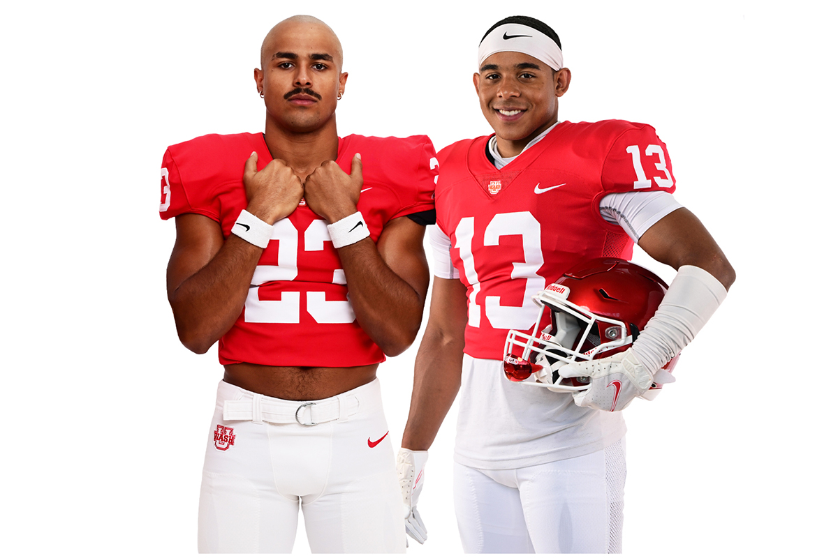 football players Bradley (left) and Kenneth Hamilton