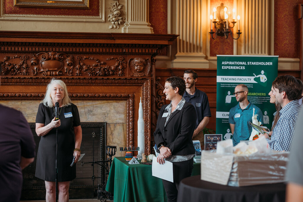 Vice Provost Mary McKay speaks