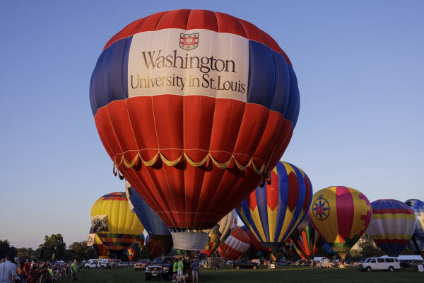 WashU balloon goes over big