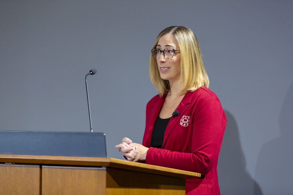 Jessica Martsolf, chair of the Danforth Staff Council