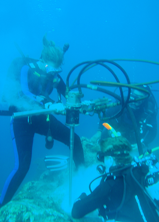 Drilling corals