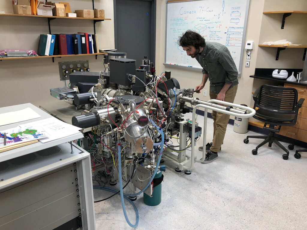 secondary-ion mass spectrometer (SIMS)