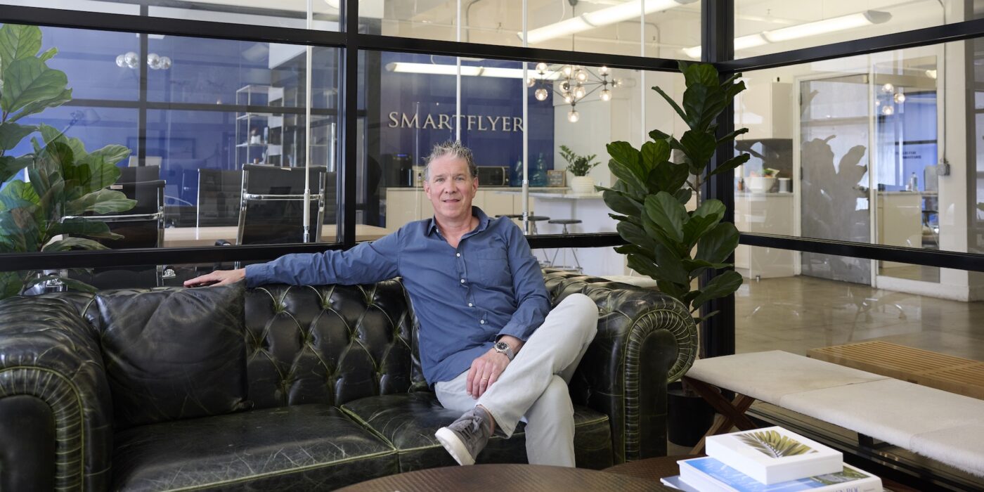 Michael Holtz, BS '87, leads the travel agency SmartFlyer. (Photo: Loren Wohl)