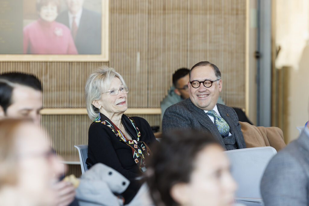 Noémi Neidorff and Chancellor Andrew D. Martin 