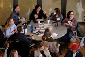 people gather at iTeach conference