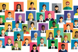 illustration of people of various ages and races