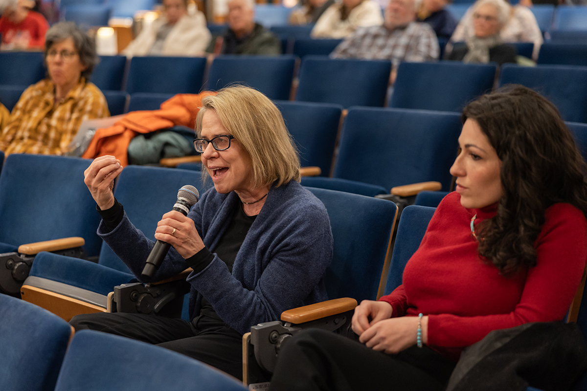 Audience member speaks