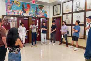 WashU students at the Sumner StudioLab.