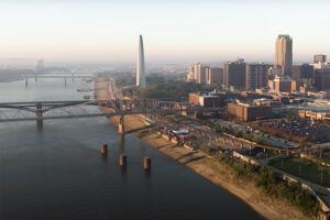 Mississippi River and downtown St. Louis