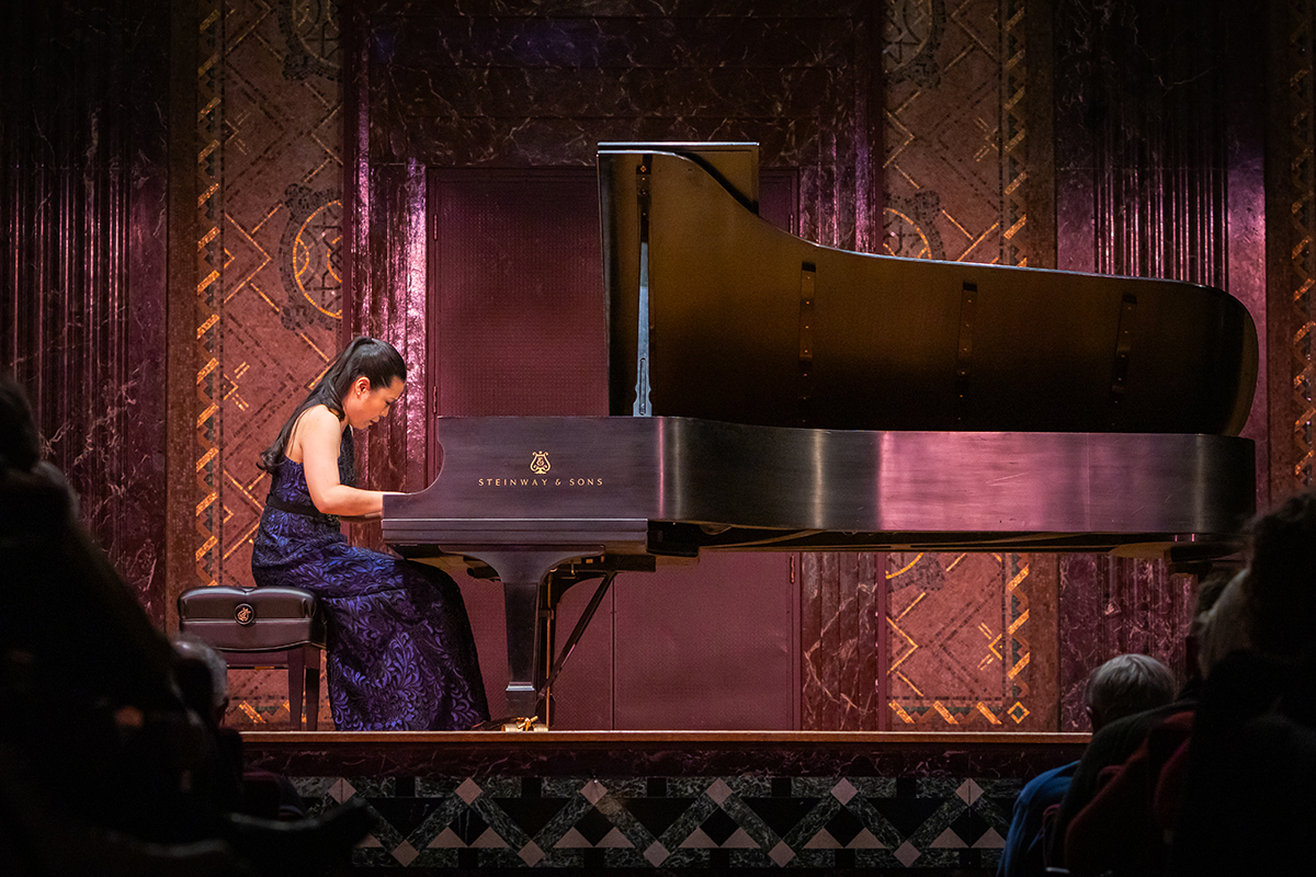 Pianist Joyce Yang performs