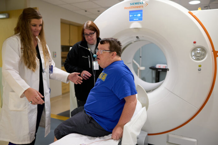 patient in study on the intersection of Down syndrome and Alzheimer’s disease