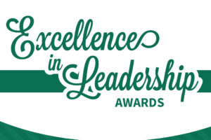 Excellence in Leadership Awards sign