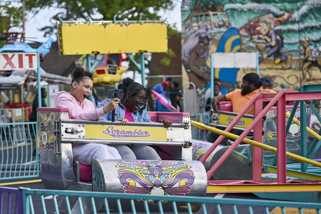 Attendees at Thurtene carnival