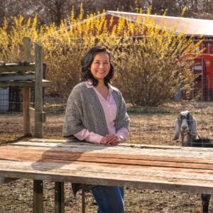 Diana Parra Perez works with St. Louis-area organizations including Rustic Roots Sanctuary, an urban farm founded by Janett Lewis, to promote community health solutions. Perez's pursuit of food justice and nutrition sovereignty coincides with the farm's stated purpose of sustainably producing food for people in the Spanish Lake community. (Photo: Kevin Roberts)